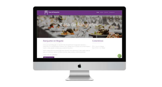 diseño de páginas web para eventos